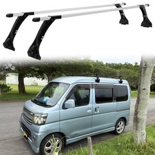 Rain Gutter Roof Rack Cross Bar 165 Lbs Cargo Carrier For Daihatsu Hijet Atrai