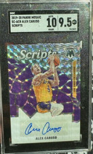 2019 PANINI MOSAIC ALEX CARUSO SCRIPT AUTO SGC GRADE 9.5 AUTO 10 LAKERS THUNDERS