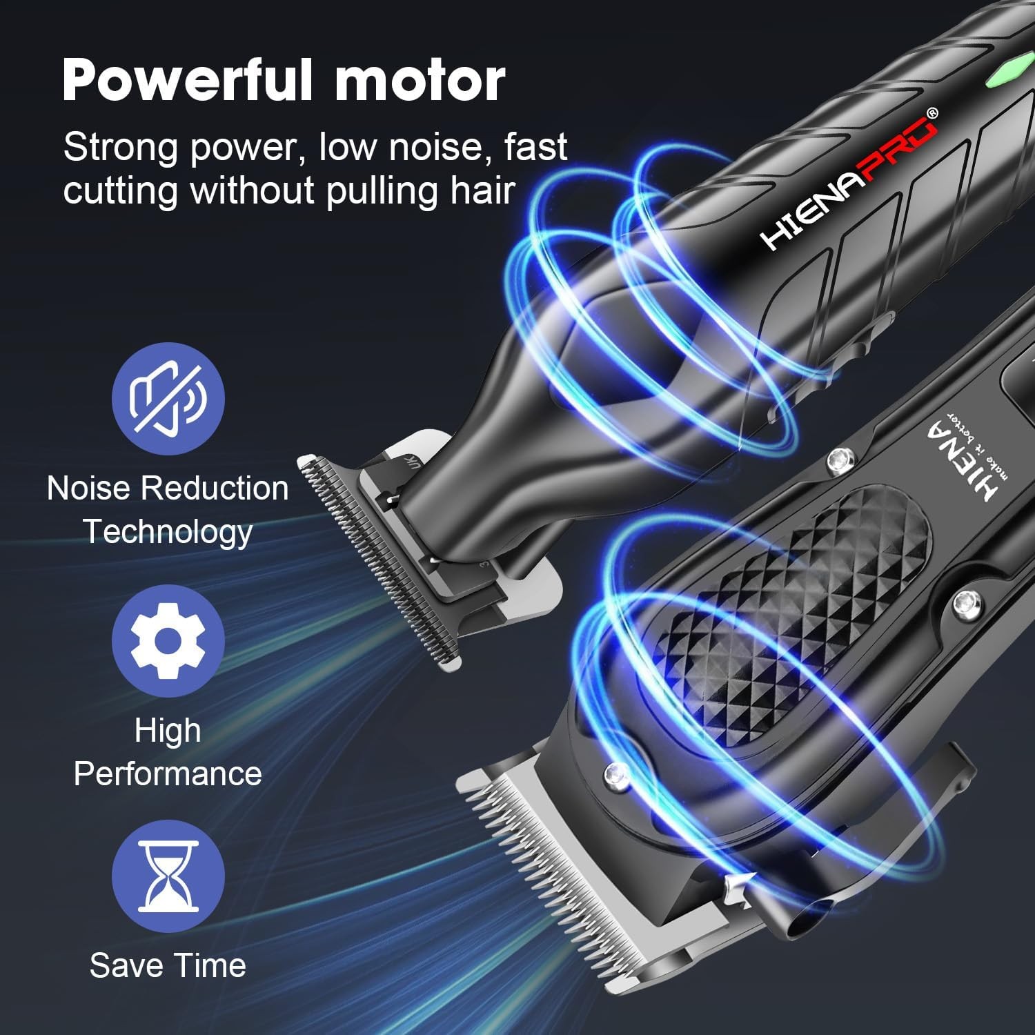 HIENA Professional Hair Clipper Set & Trimmer Kit for Men, Rechargeable... 