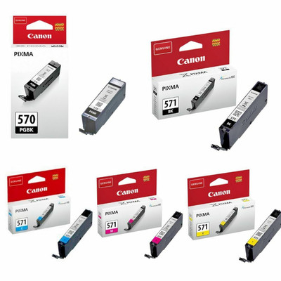 Original Canon PGI-570BK CLI-571 CMYK Tintenpatronen für Pixma TS5051 TS5050