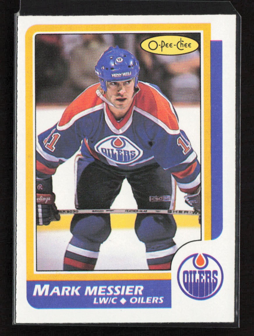 1986-87 O-Pee-Chee #186 Mark Messier Edmonton Oilers Near Mint or Better