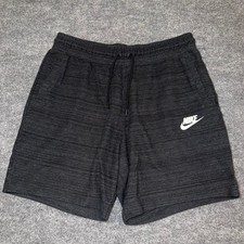 Nike Heathered Gray Activewear Stretch Shorts Mens 2XL Vtg y2k 90s Rare