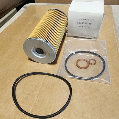 4 Filters - FA. VOITH OIL FILTER KIT - 59.3355.10, 91.3301.11 - OEM ORIGINAL