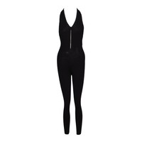 Sandro Damen Jumpsuit Schwarz Strick Rhinestones Gr. 0 Xs Fr 34 Sfpco