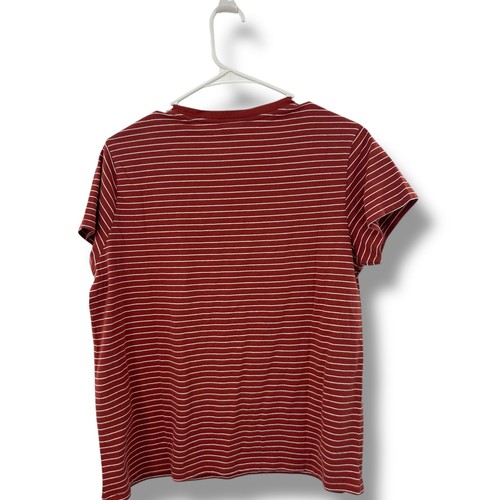 NEW Levi's Burnt Orange Stripe T-Shirt Size Large Short Sleeve Academia Preppy - Picture 6 of 6