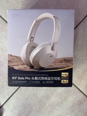IKF Solo Pro Wireless Headphones Bluetooth Active Noise Cancellation Smart App