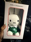 Starbucks Miffy Rabbit Stuffed Animal Plush Boxed Green Apron Outfit — photo 3