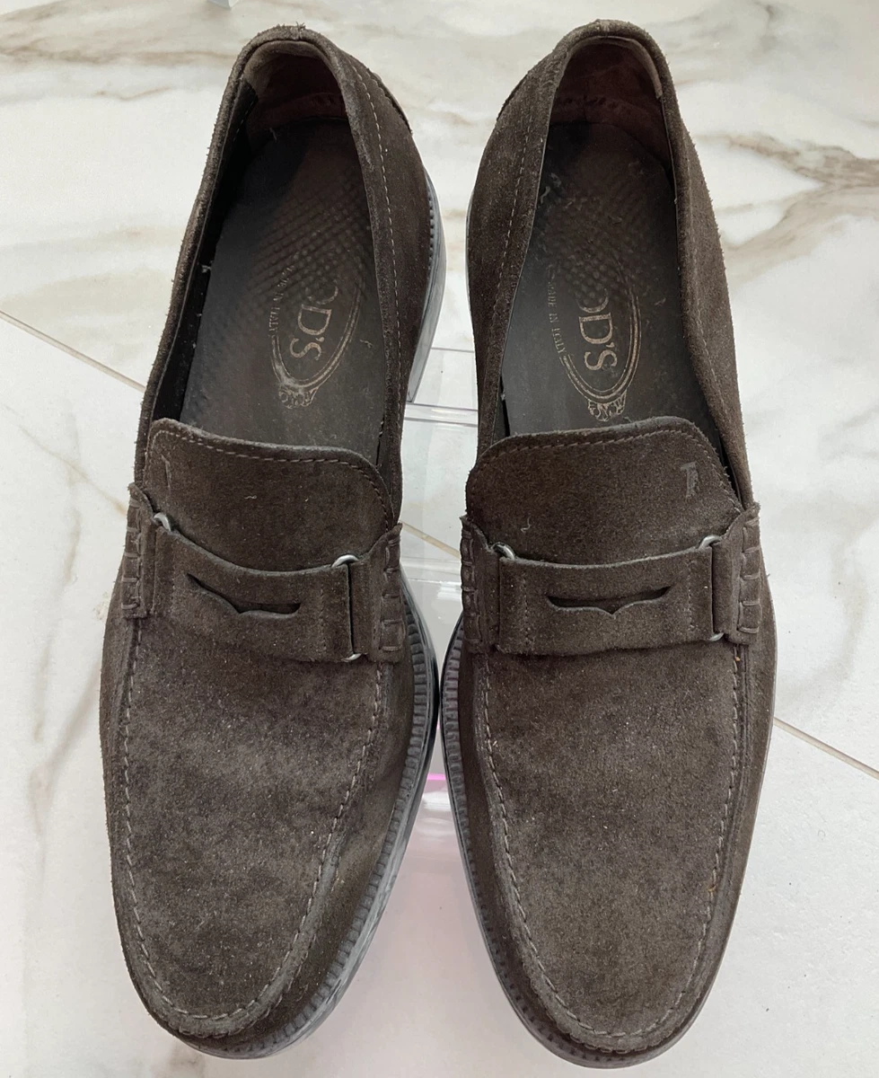 Vintage J.P. Tod\'s Studded Driving Slip On Loafers Charcoal Gray Size 7‎ US Man GREY Gommino Loafers in Suede XXM22L0JV80RE09B211 | Tods main image 3