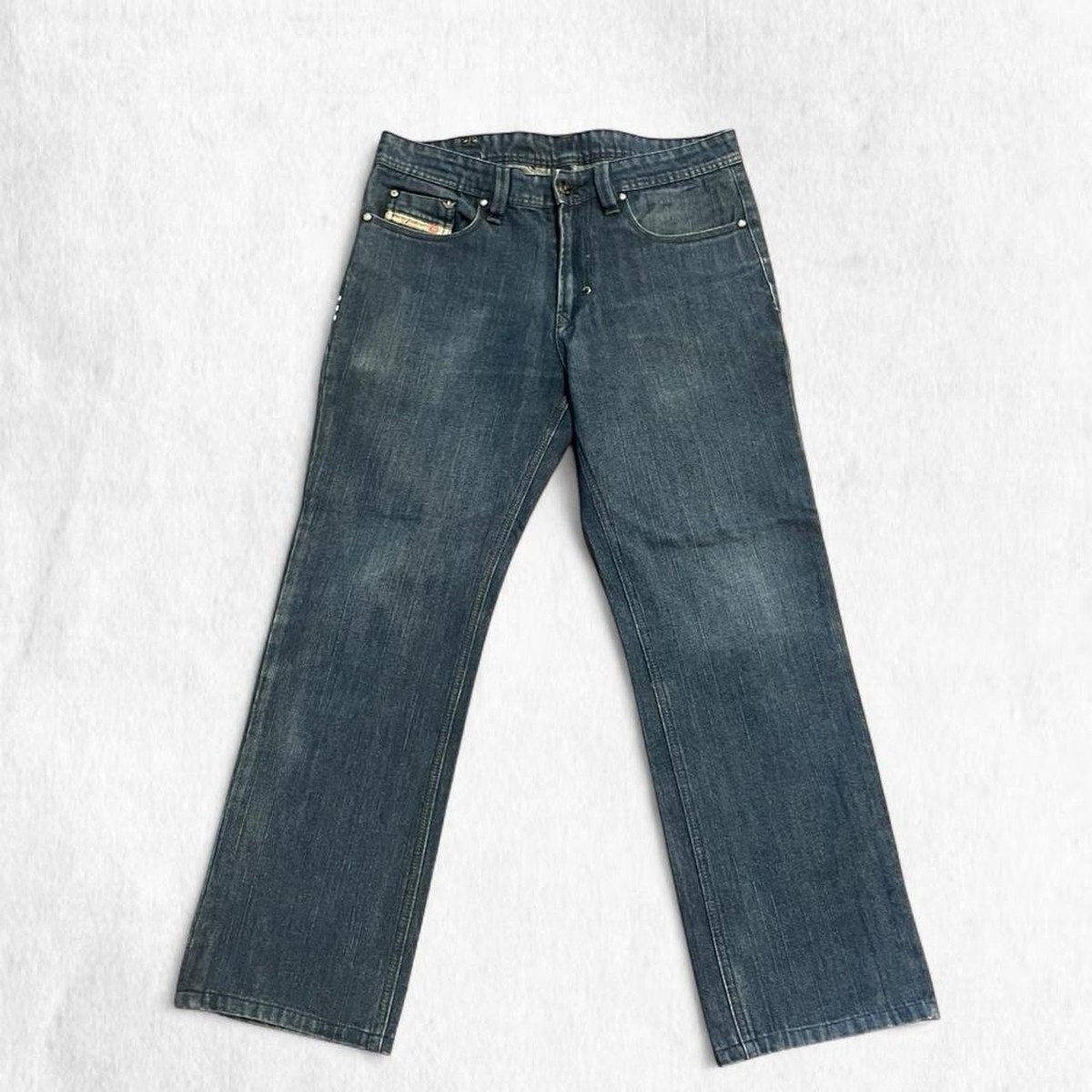 Diesel ADIDAS THANAZ-AD indigo Dark wash denim jeans with a