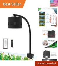 10 Gallon Full Spectrum Aquarium LED Light with Gooseneck - 80W Dimmable Lamp