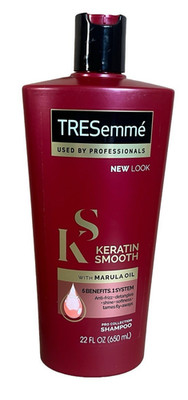 TRESemme Keratin Smooth Shampoo Marula Oil Shine Anti-Freeze, 22 oz