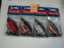 4 - BILL LEWIS RAT-L-TRAP ALL 1/2 OZ MIXED COLORS NIP LOT W