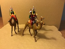 Lot of Three Bikanir Camel Corps c1900 Indian Army, Lead Toy Soldiers