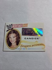 Topps WWE  Heritage III  Candice Michelle Authentic Autograph Card