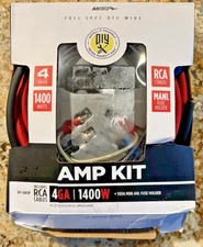 Metra BY-AK4P 4 AWG Complete Amp Kit 1400W Vehicle Installation RCA Cables MANL