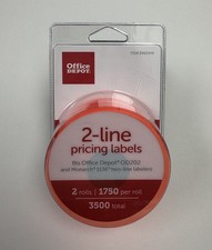 Office Depot OD202 Monarch 1136 2-Line Labelers - Fluorescent Red
