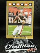 2008 Topps #45 Brady Quinn SN Gold #/2008 Cleveland Browns NM+