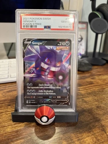 Gengar V 156/264 Swsh08: Fusion Strike Holo PSA 10