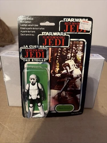 Biker Scout 77 Back 1983 STAR WARS Vintage Kenner TRI LOGO NEW Sealed