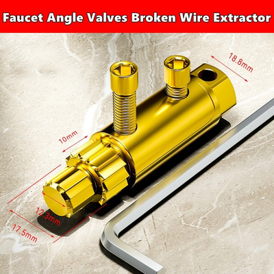 Universal Faucet Angle Valves Damage Screw Extractor Broken Wire Slide Tooth Rem
