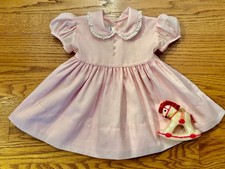 Vintage baby dress, C I Castro, petticoat, Easter