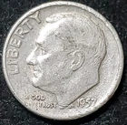 1957 Roosevelt Dime .900 silver!