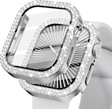 Bling Diamond Watch Case with HD Screen Protector For Apple Watch 38mm 42mm