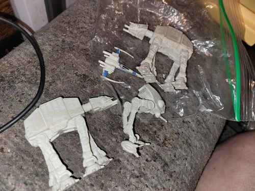 Vintage Star Wars Micro Machines Figure Vehicle Lot Of 4