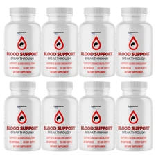 Break Through Blood Health Support Supplement - BreakThrough - 8 Bottles