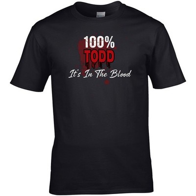 TODD CLAN FAMILY NAME MEN'S T-SHIRT PRESENT