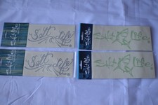 Lot Of 4 Salt Life Surface Mount Decals Stickers. 2 Wave Decals 2 Lime Shark.