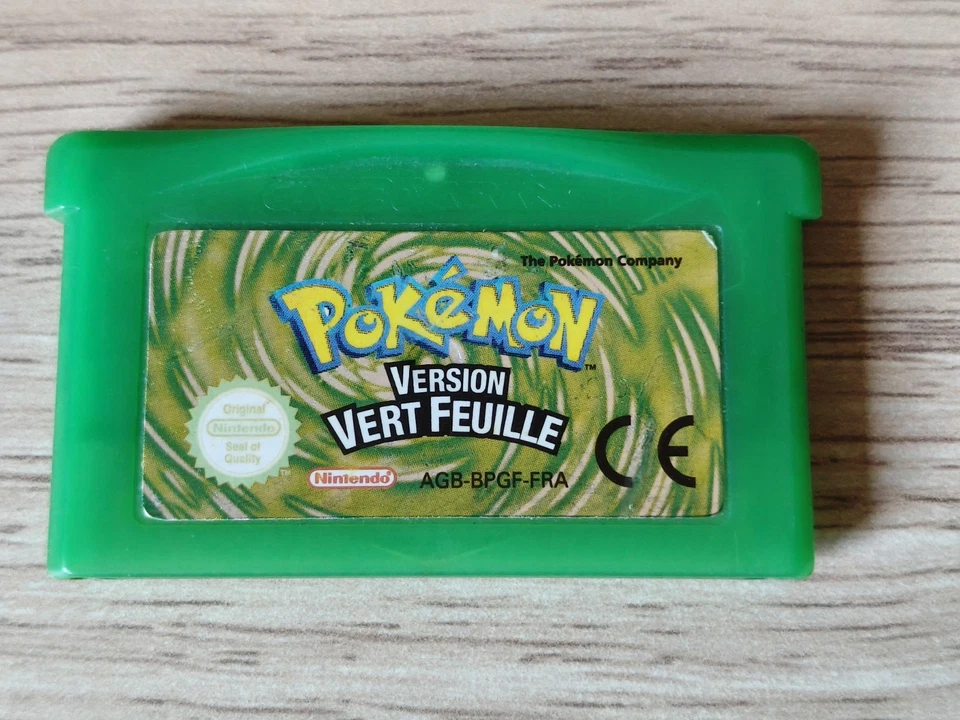 Pokémon Version Vert Feuille - Nintendo Game Boy Advance PAL FR - Authentique - Photo 1/4