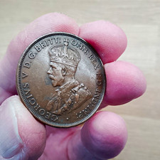Australian 1933 One Penny Coin George V Commonwealth of Australia BN