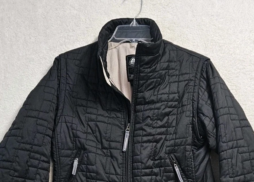 Nike ACG Outer Layer 3 Black Jacket/Vest Womens Size Med Zipoff Sleeves Winter