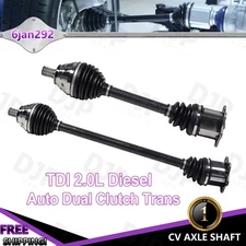 Front LH & RH Pair CV Axle Shaft for VW Jetta 2.0L Diesel Auto Dual Clutch 09-15
