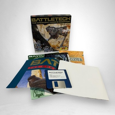 Battletech The Crescent Hawk's Inception Commodore Amiga CIB W/ Poster