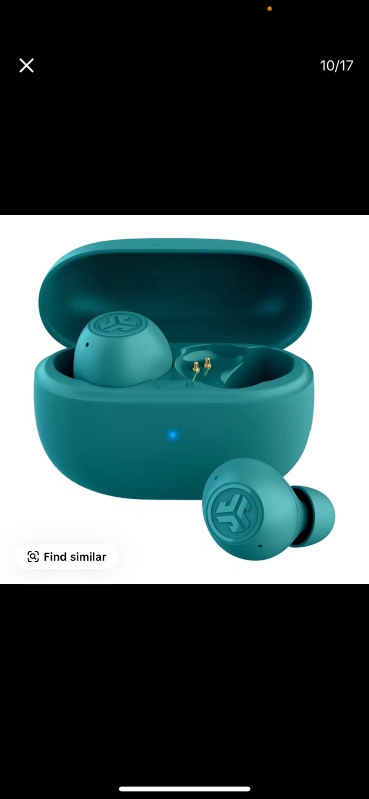 JLab Go Pop ANC True Wireless Bluetooth Earbuds Teal Noise Cancelling New Sealed