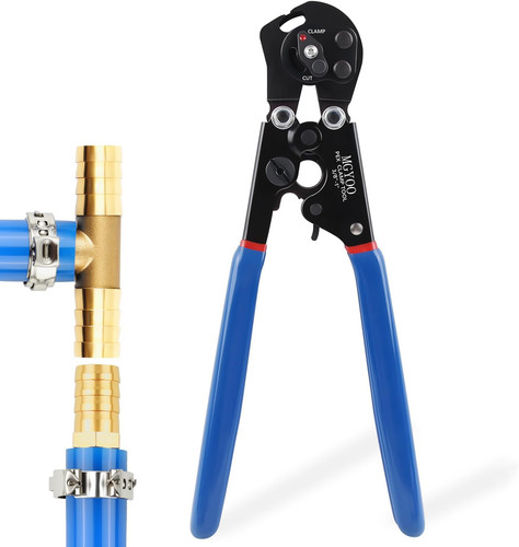 Pex Crimping Tool,Cinch and Remove Dual-Function PEX crimper,3/8" to 1"