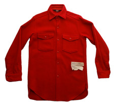 Woolrich 14 100 Wool Hunting Shirt VTG 50s 60s Woolen Mills USA L/S Mackinaw