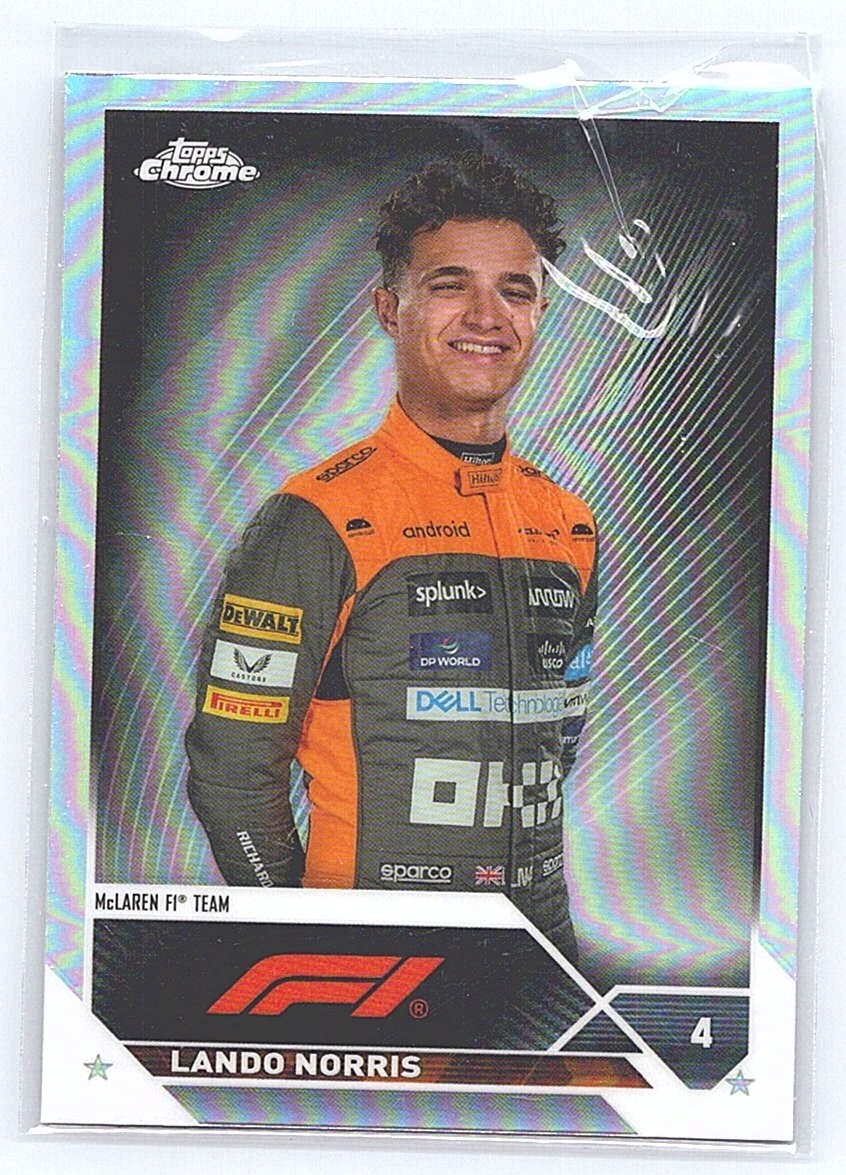 2023 Topps Chrome Formula 1 #25 Lando Norris Refractor