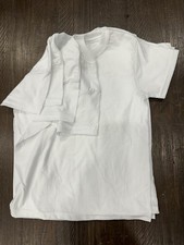 Hanes New White Undershirts Boys Size Small 4 Pack