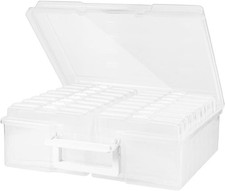 Vencier Photo Storage Box 16 Inner Cases 4" x 6" Clear Plastic Craft Organiser