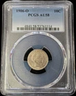 1906-O BARBER DIME PCGS AU58