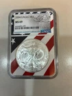 2004 American Silver Eagle $1 NGC MS69 | Patriotic Label | 1 oz .999 Silver