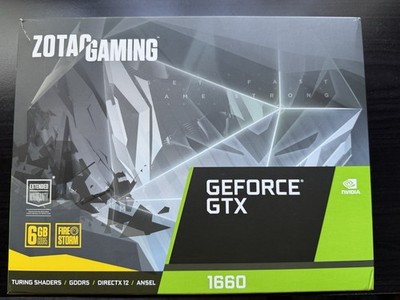 Zotac NVIDIA Geforce GTX 1660 6GB GDDR5 Graphics Card