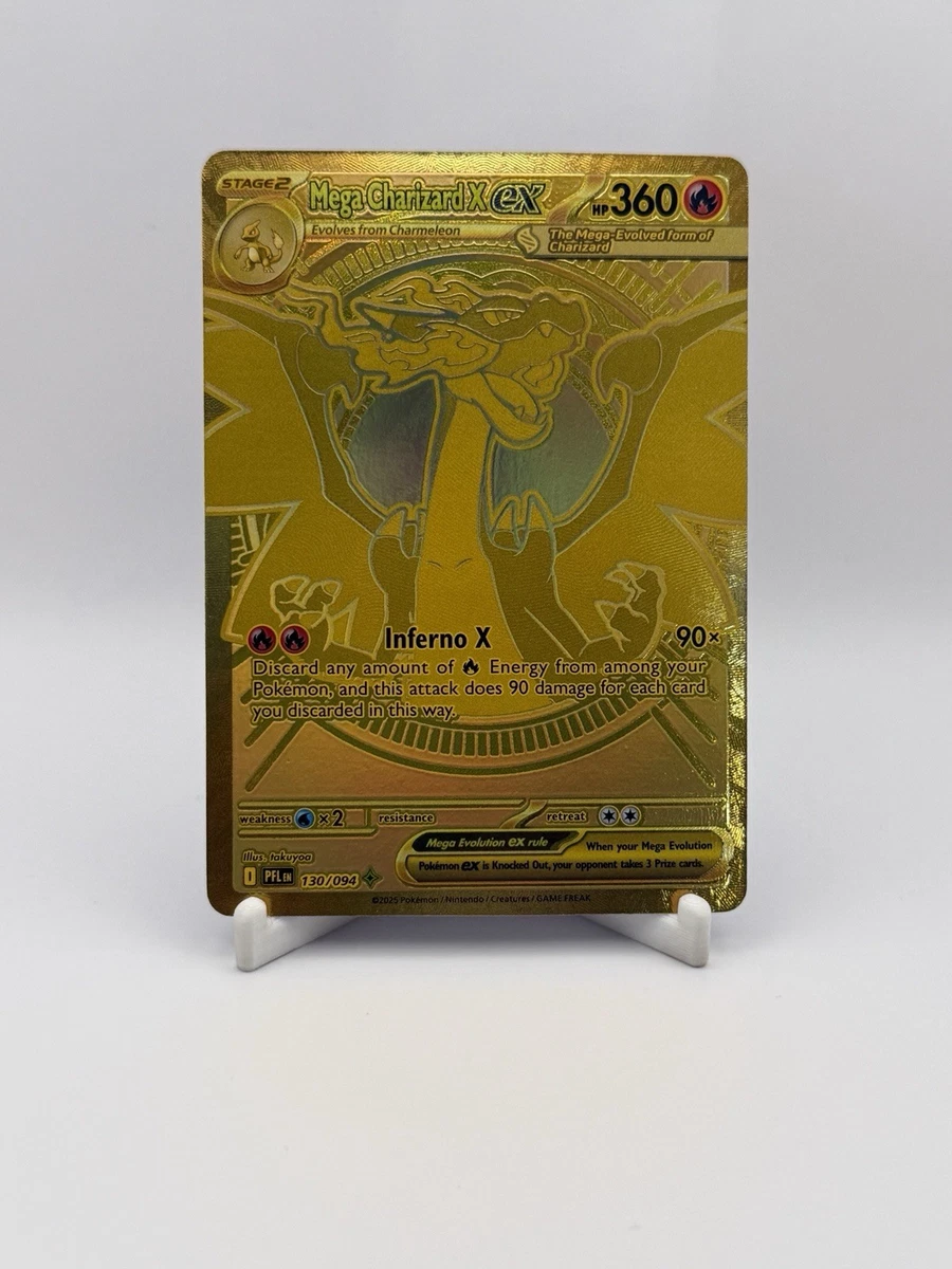 Pokemon Charizard Gold Card