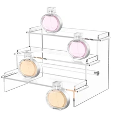 Acrylic Display Risers, 9.5'' Perfume Organizer Clear Riser Compatible with F...