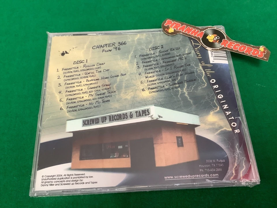 DJ Screw Chapter 366 : Flow '96 Texas Rap 2CD NEW Piranha Records - Image 3 of 4