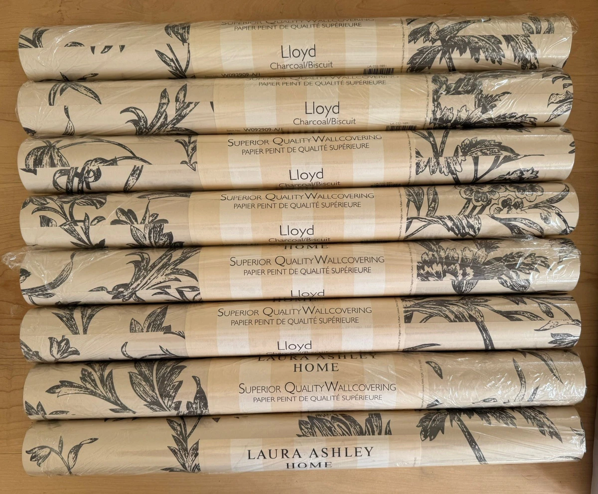 Papel pintado de galletas de carbón Laura Ashley Lloyd - 14 rollos precio disponible por rollo