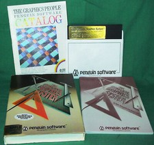 Apple 51/4" Oprogramowanie pingwina Kompletny system graficzny Informatyka Komputer Muzeum